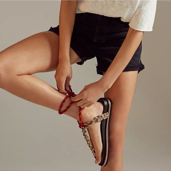 Anthropologie Rope Thong Wrap Sandals Size EU 40 NIB - Picture 1 of 12